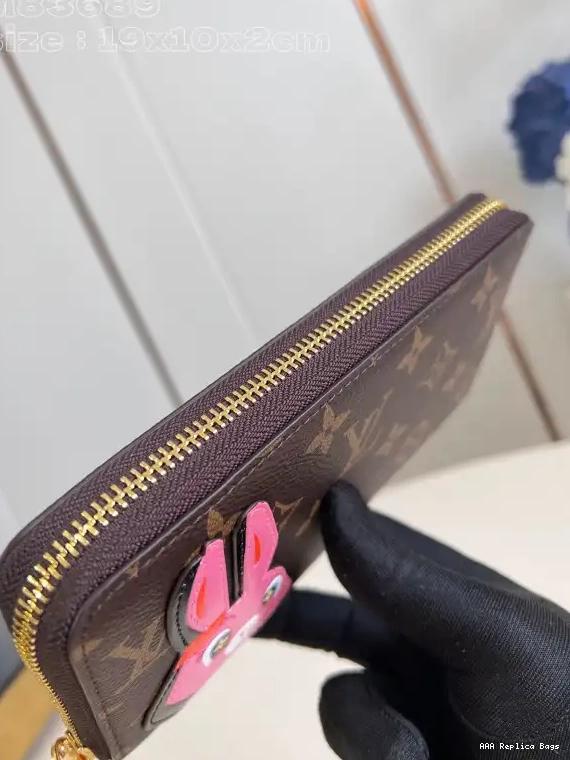 Aaa replica ru VUITTON WALLET-10*20*2 cm LOUIS ZIPPY 0507